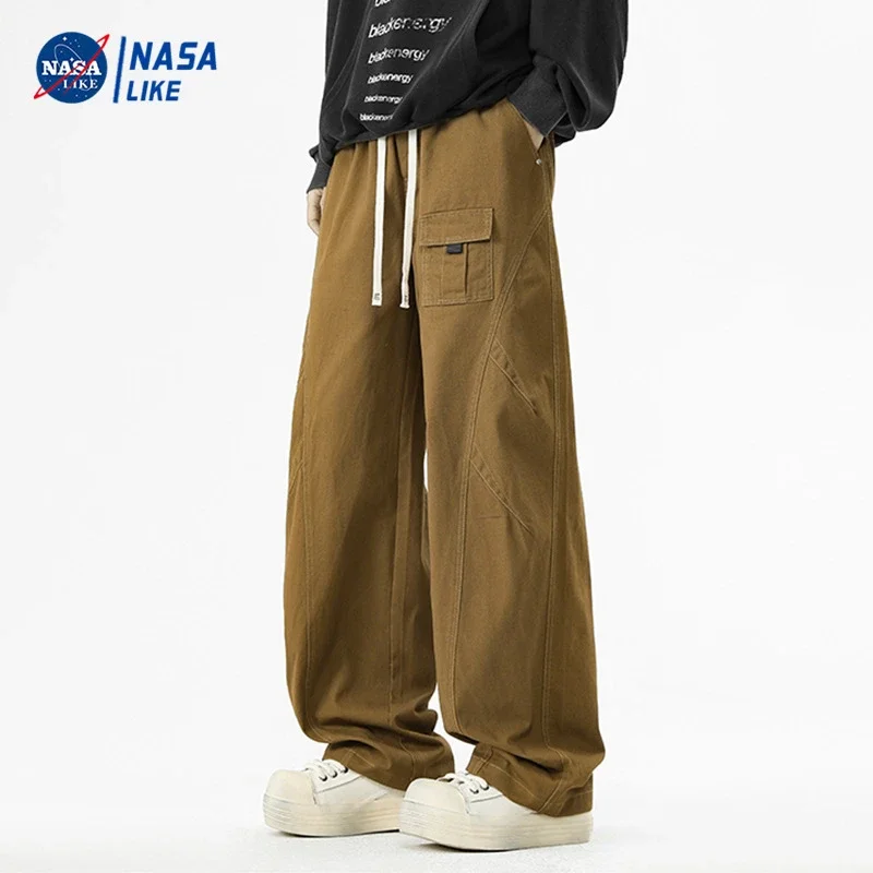 NASA Japanese Trendy Men's Cotton Cargo Pants