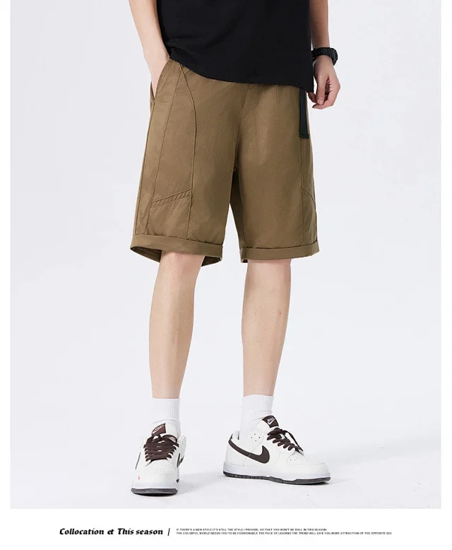 Men's Summer Lightweight Cargo Shorts Detail