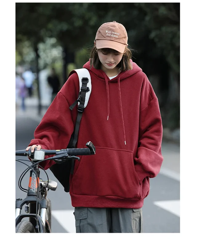 Unisex Winter Fleece Hoodie Detail