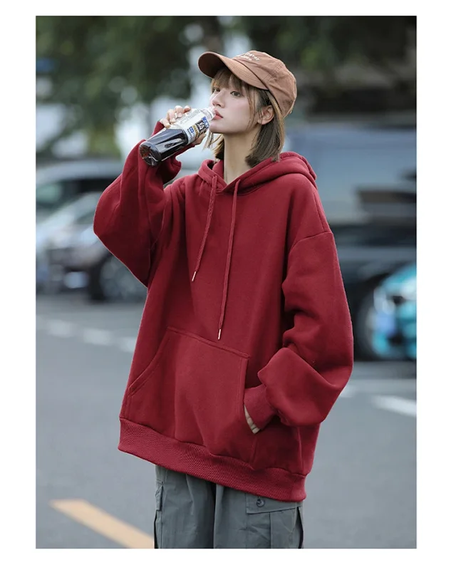 Unisex Winter Fleece Hoodie Detail