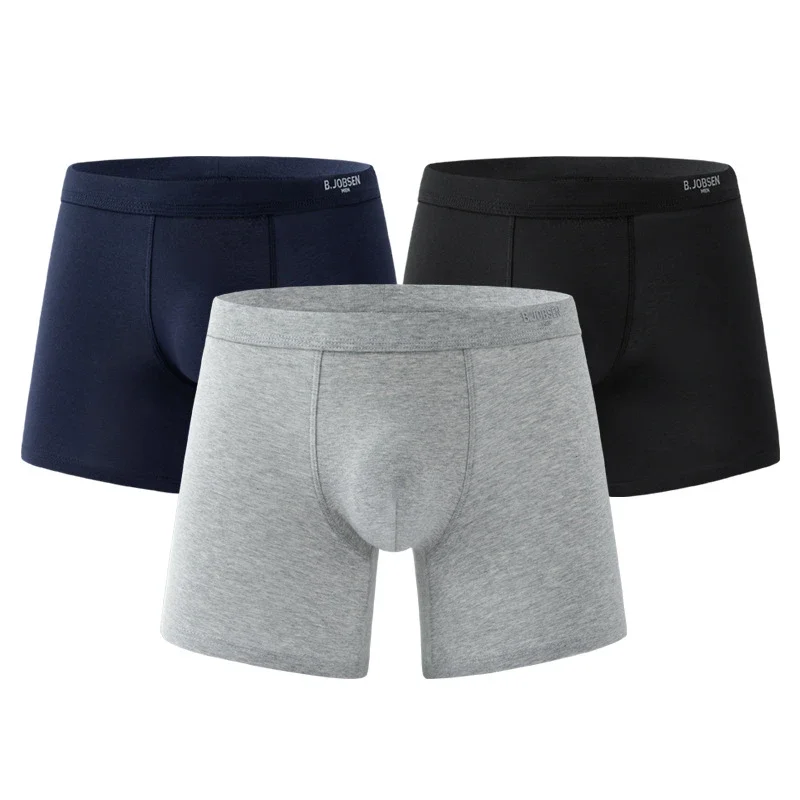 Men's Cotton Anti-Chafe Boxer Briefs