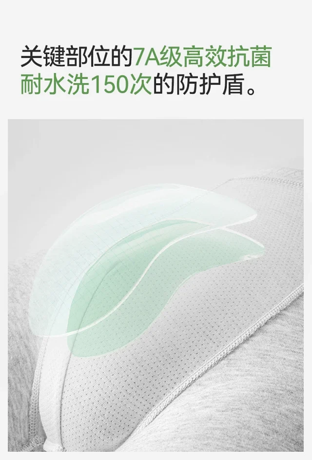 Men's Pure Cotton A-Class: 7A Antibacterial, Plus Size Detail