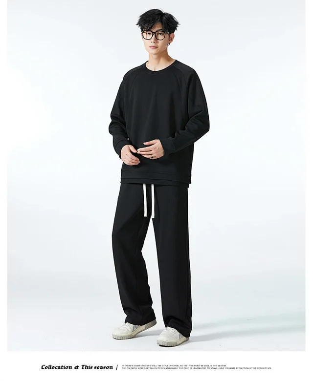 Autumn Men's Trendy Sportswear Set Detail
