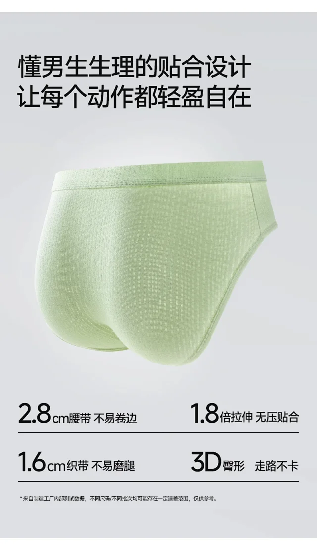 Men's Modal Breathable Trunk Briefs Detail