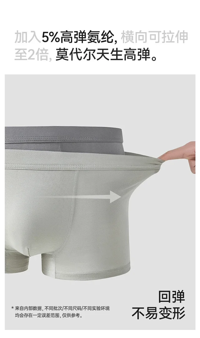 2025 Modal Men's Breathable Boxer Briefs Detail