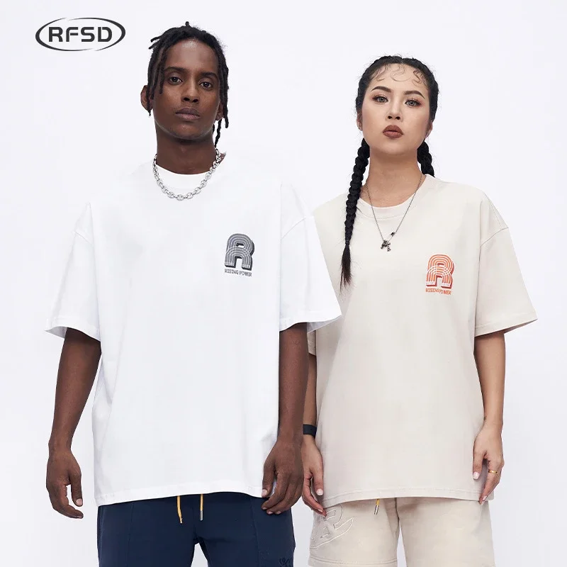 RFSD Men's 2025 SS Loose Suede Foam Print Tee 250g