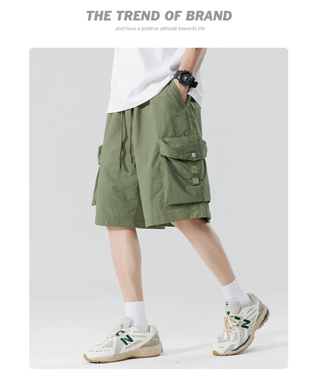 Summer New 5-Point Japanese Work Shorts Detail