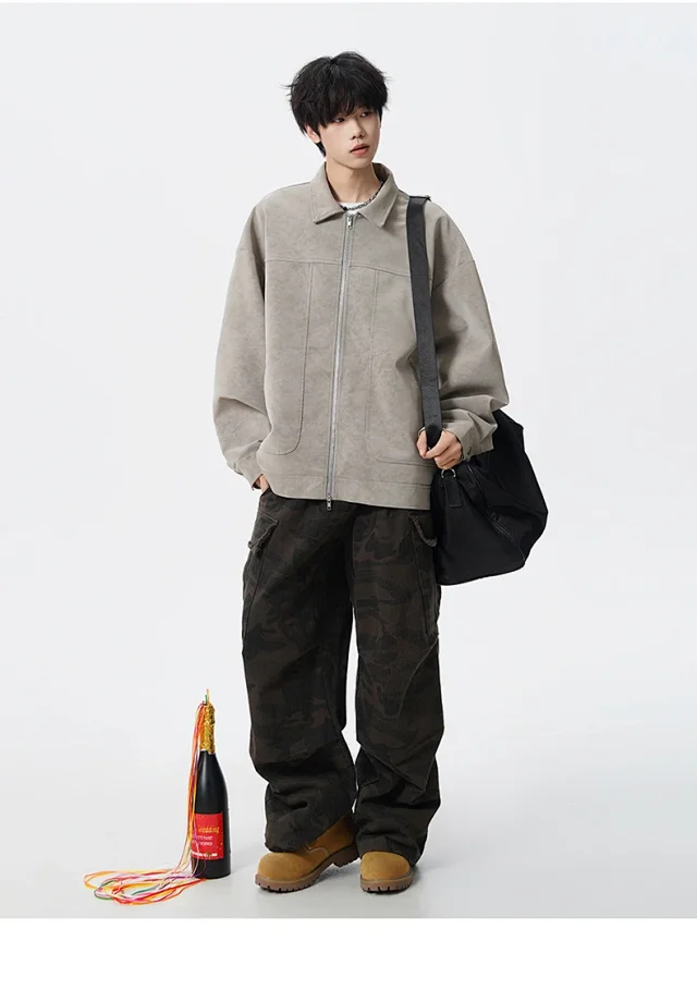 Autumn PU Men's Jacket (Couple Style) Detail