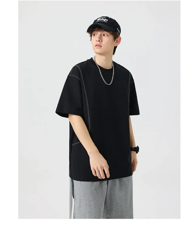 Men's Summer Crew Neck T-shirt Detail
