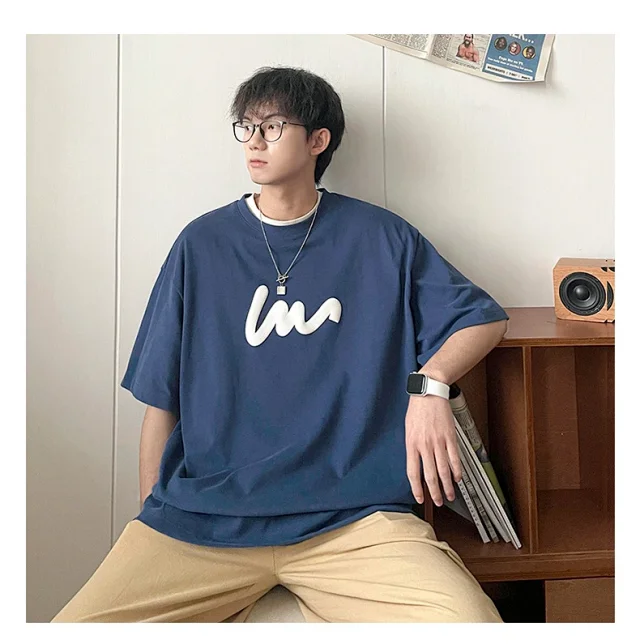 Summer Men's Trendy Short Sleeve T-shirt Detail