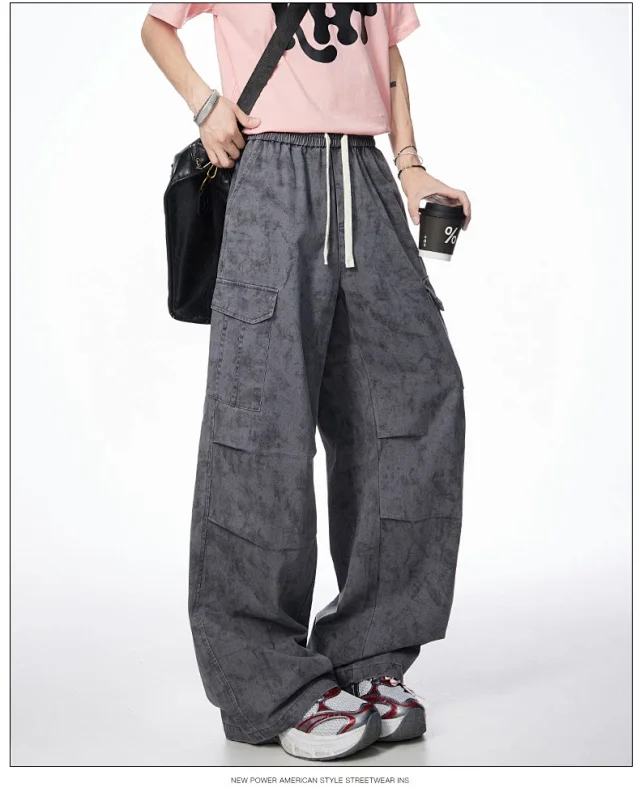 Men's Retro Parachute Work Pants Detail