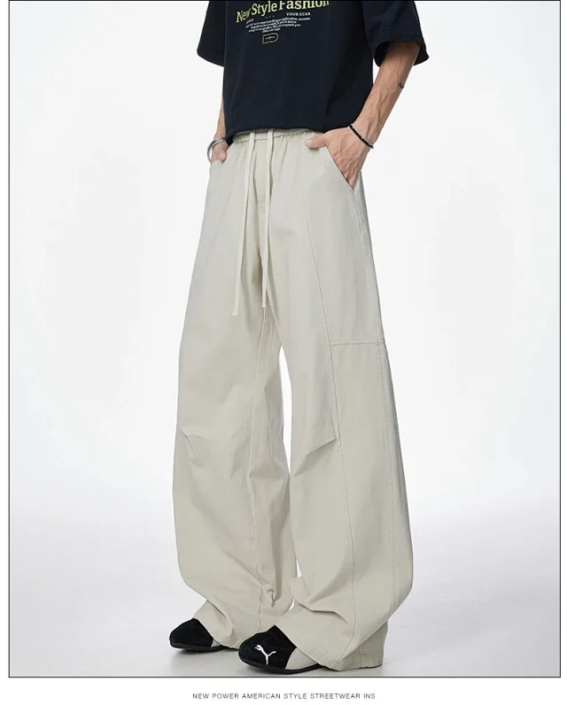 New Japanese Cotton Retro Trousers Detail