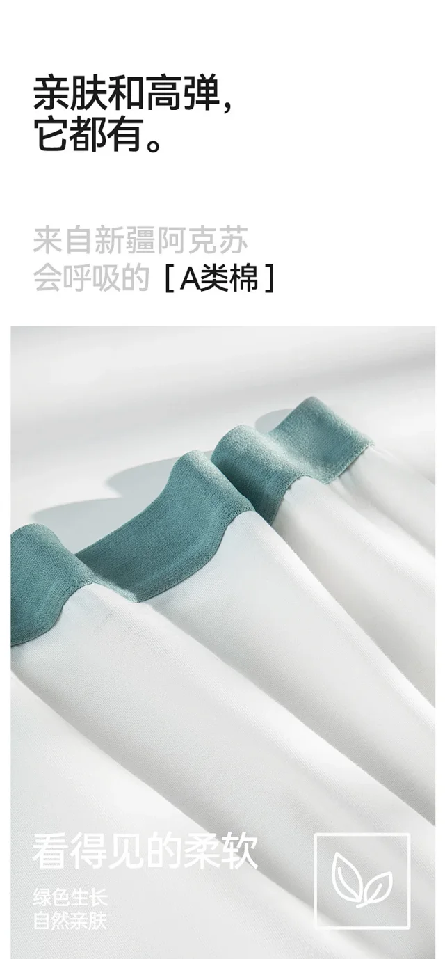 Men's 2025 Cotton Boxer Briefs Detail