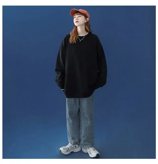 Unisex Fleece Oversized Sweatshirt Wholesale Detail