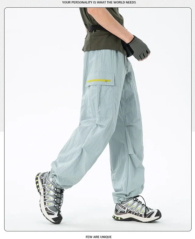 2025 Summer Waterproof Parachute Pants Detail