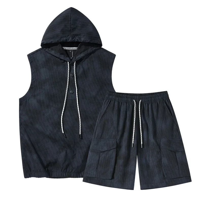 Men's Summer Sportswear Set with Vest & Shorts