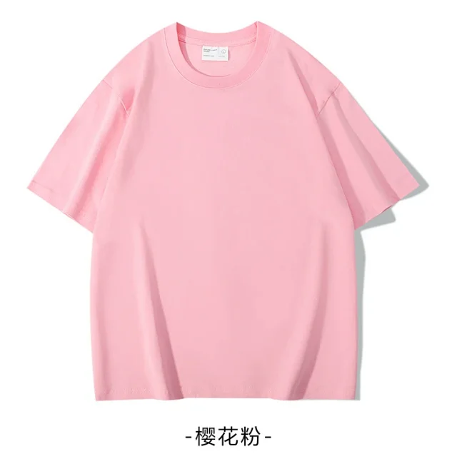 280g Heavyweight Cotton Double Yarn Short Sleeve Detail