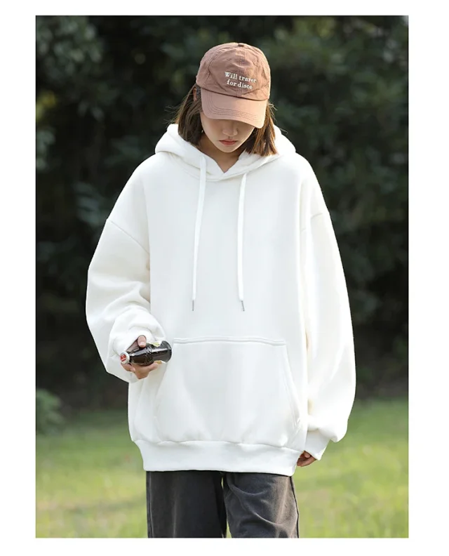 Unisex Winter Fleece Hoodie Detail