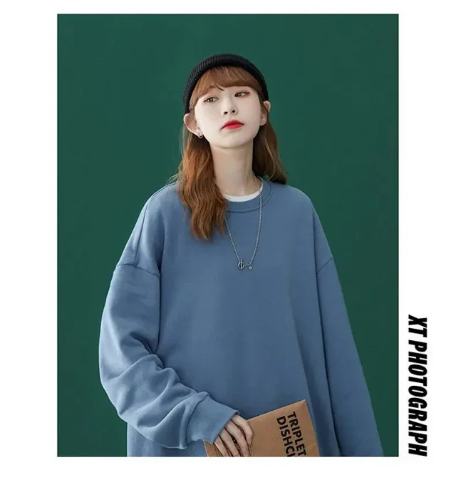 Unisex Fleece Oversized Sweatshirt Wholesale Detail