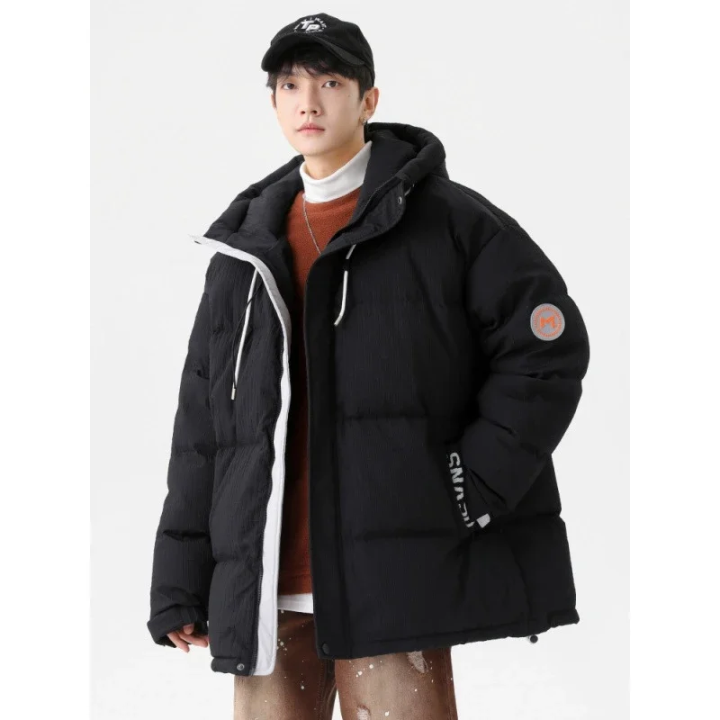 Men's Winter White Down Puffer Jacket
