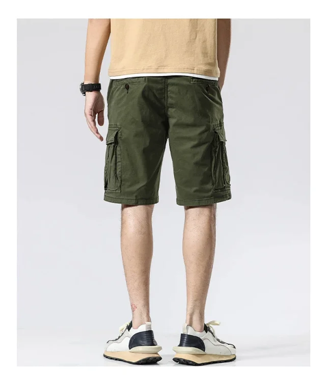 Men's Summer American Cargo Shorts Detail