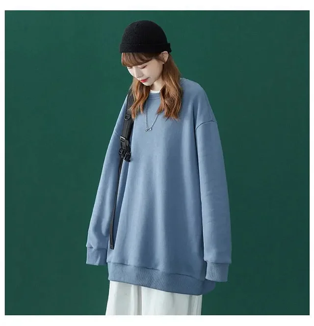 Unisex Fleece Oversized Sweatshirt Wholesale Detail