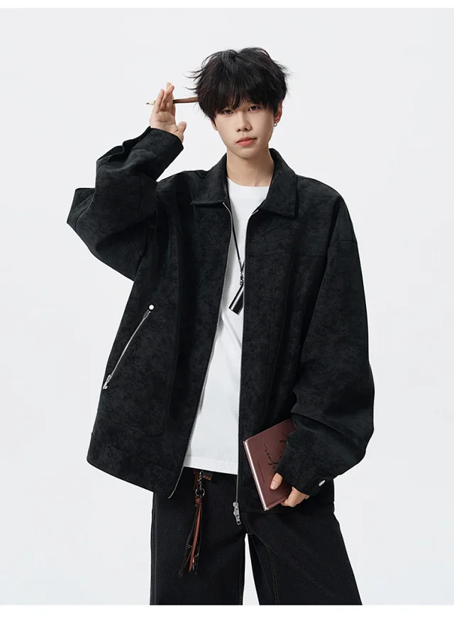 Autumn PU Men's Jacket (Couple Style) Detail