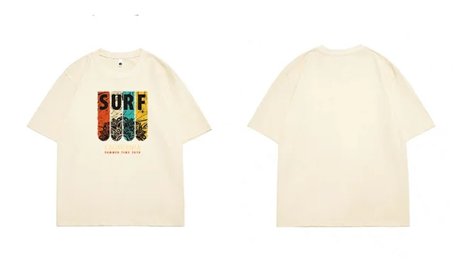 Men's Summer T-shirt: Vintage, Heavyweight, Drop - Shoulder Detail