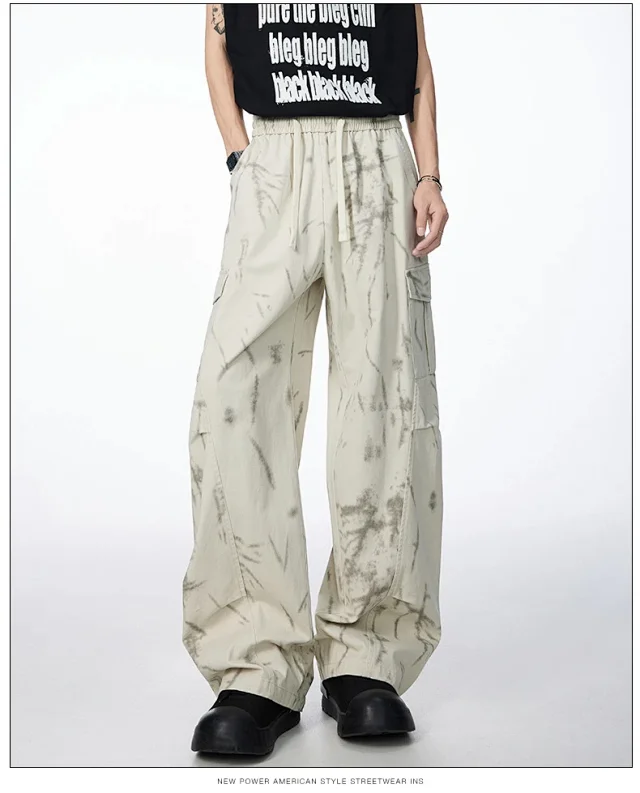 Men's Retro Parachute Work Pants Detail