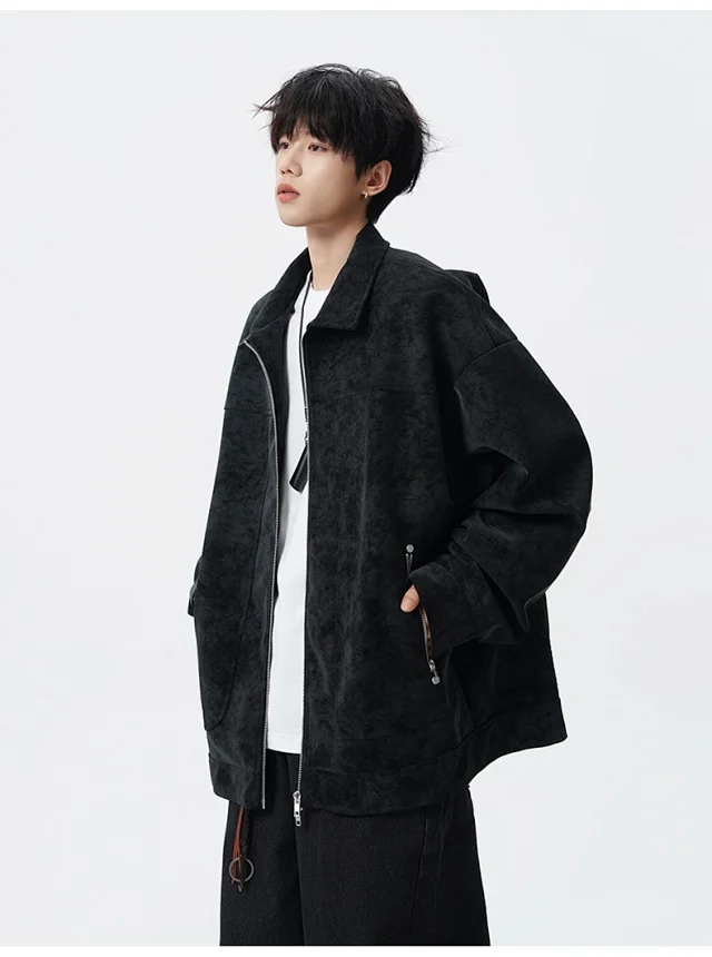 Autumn PU Men's Jacket (Couple Style) Detail
