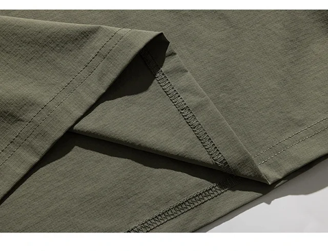 Japanese Workwear Men's T - Shirt 2025 Summer Detail