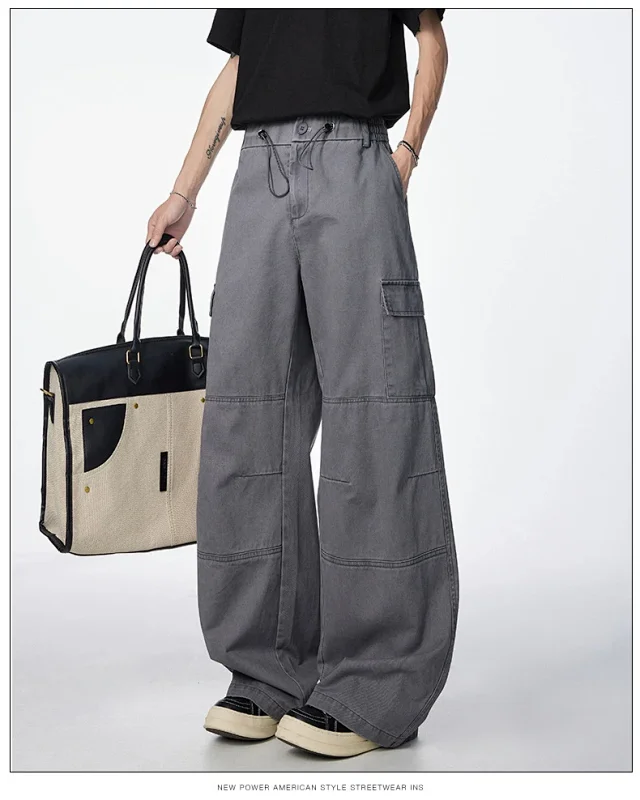 High - Street Retro Parachute Pants (Unisex) Detail