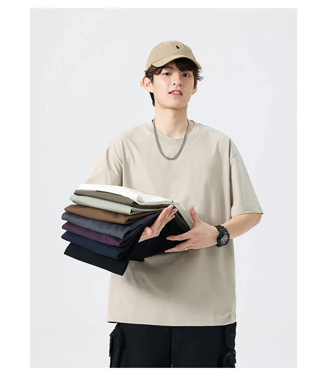 260g Cool & Antibacterial Men's T - Shirt 2025 Detail