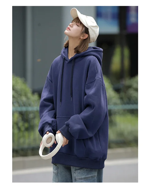 Unisex Winter Fleece Hoodie Detail