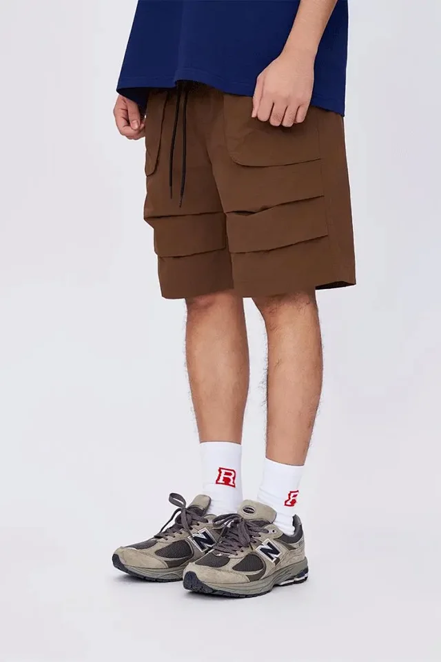 RFSD Men's | 2025 Summer New Shorts - Trendy Design, Pleated, Loose, Casual Pants with Simple Big Pockets Detail
