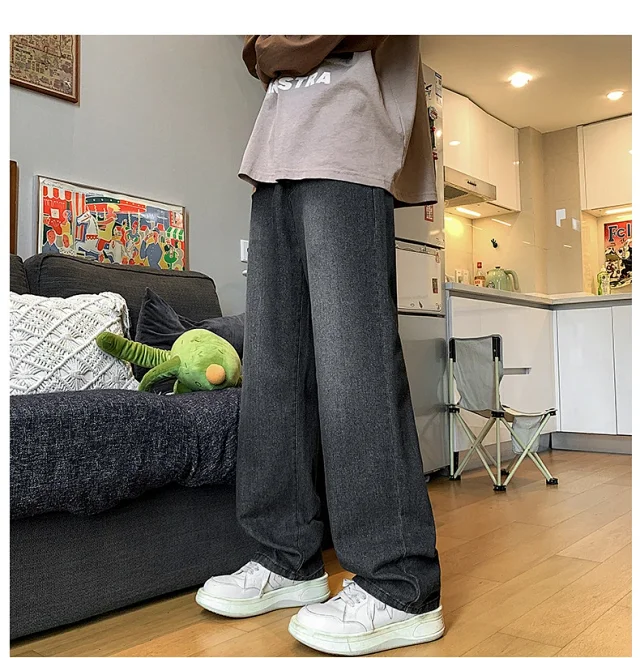 S Retro Couple Straight Jeans Detail