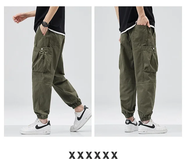Men's Vintage Utility Cargo Pants Detail