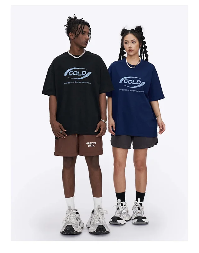 RFSD Men's | 2025 Summer New American High Neck Printed T-shirt Detail