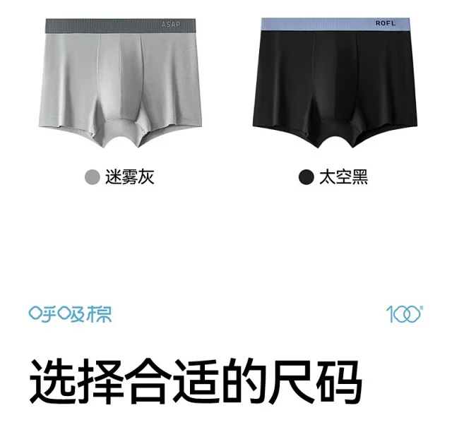 Men's 100S Cotton Boxer Briefs Detail