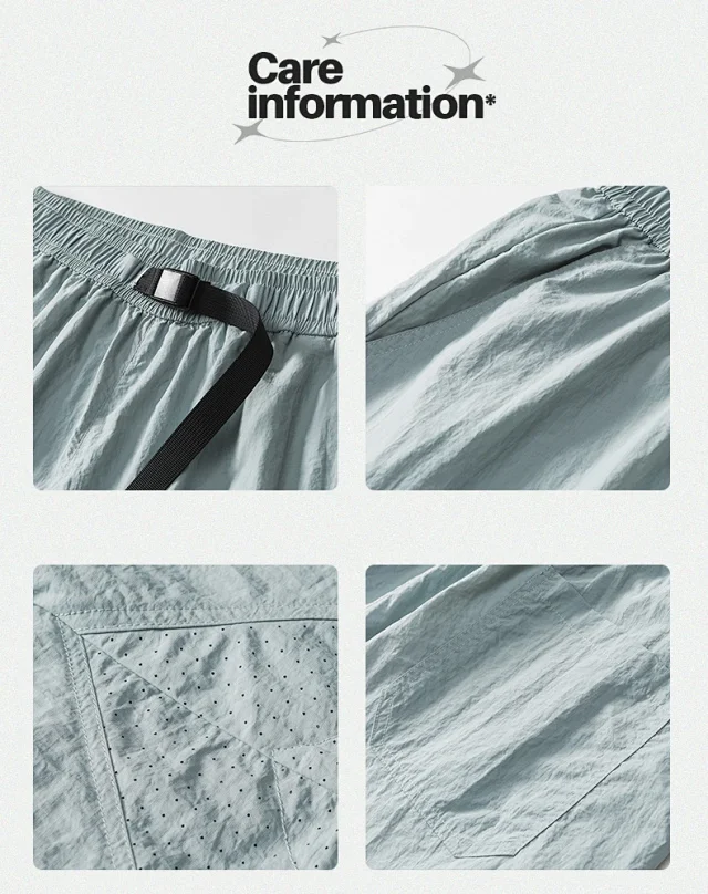 Men's Outdoor Waterproof Cargo Shorts Detail
