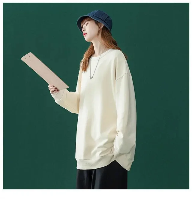 Unisex Fleece Oversized Sweatshirt Wholesale Detail