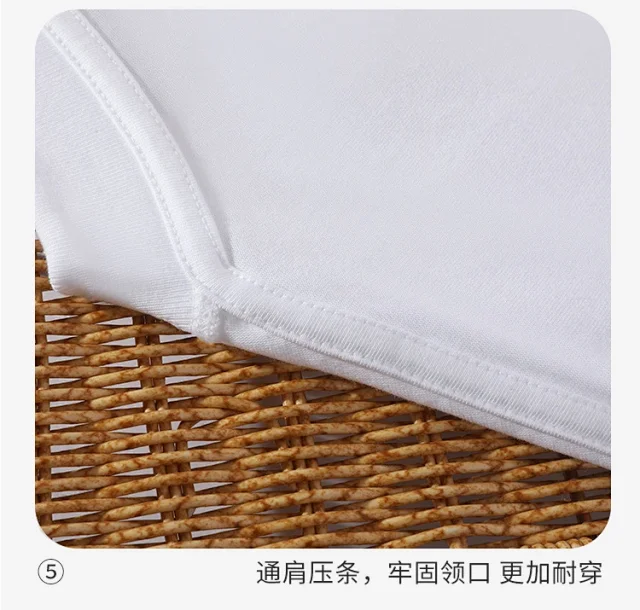 260g Summer Double Yarn Japanese Cotton Unisex Tee Detail