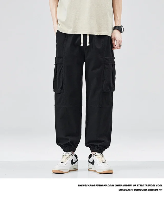 Men's Vintage Utility Cargo Pants Detail