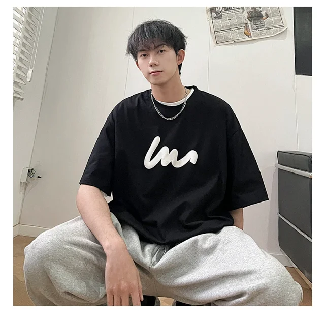 Summer Men's Trendy Short Sleeve T-shirt Detail