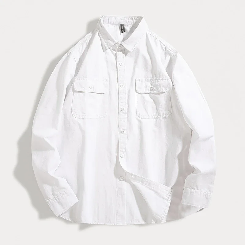 Autumn Retro Multi - Pocket Work Shirt