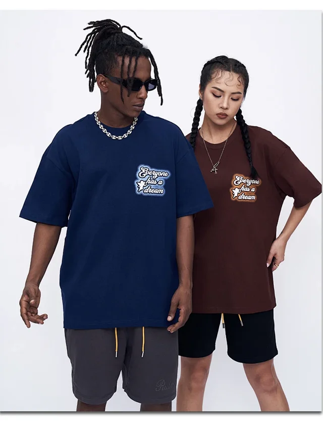 RFSD Men's | 230g Combed Cotton T-shirt 2025 Spring/Summer New Loose Printed Letter Short Sleeve Detail