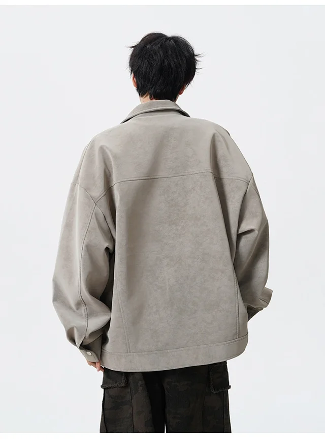 Autumn PU Men's Jacket (Couple Style) Detail