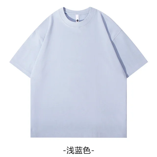 300G Heavyweight 26s Yarn T-shirt Detail