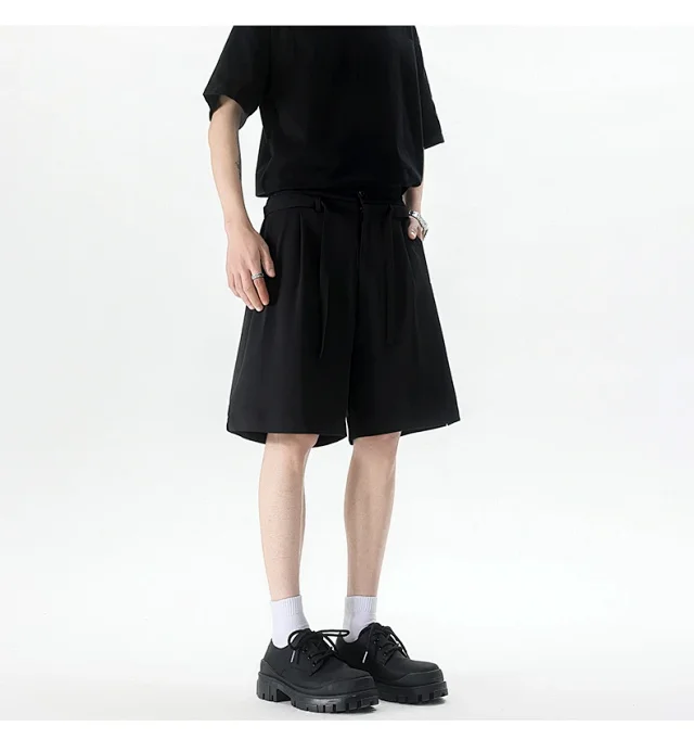 Men's Summer New Solid Color Five-point Shorts Detail