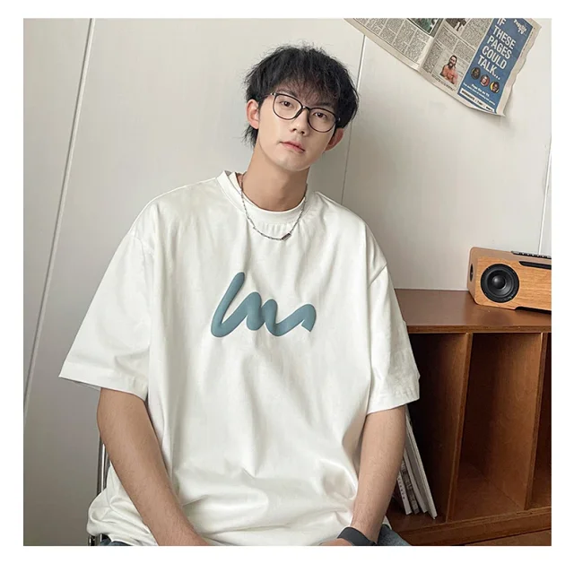Summer Men's Trendy Short Sleeve T-shirt Detail